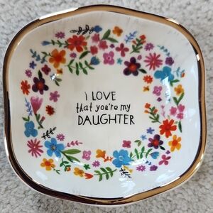 Antiqued Trinket Bowl Natural Life NWT